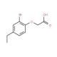 2-(2-Bromo-4-ethylphenoxy)acetic acid (CAS 90841-60-4) - chemical structure image