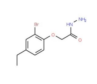 2-(2-Bromo-4-ethylphenoxy)acetohydrazide - chemical structure image
