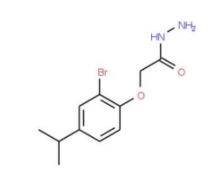 2-(2-Bromo-4-isopropylphenoxy)acetohydrazide - chemical structure image