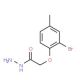 2-(2-Bromo-4-methylphenoxy)acetohydrazide (CAS 6079-89-6) - chemical structure image