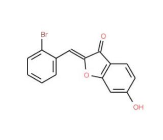 2-(2-bromobenzylidene)-6-hydroxy-1-benzofuran-3(2H)-one - chemical structure image