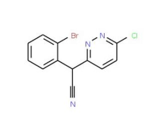 2-(2-Bromophenyl)-2-(6-chloro-3-pyridazinyl)-acetonitrile - chemical structure image