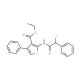 2-(2-Chloro-2-phenyl-acetylamino)-4-phenyl-thiophene-3-carboxylic acid ethyl ester - chemical structure image