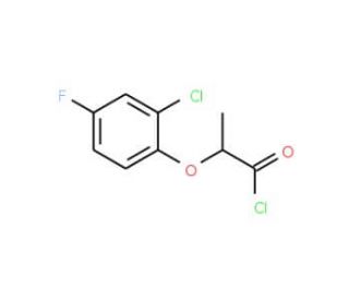 2-(2-chloro-4-fluorophenoxy)propanoyl chloride - chemical structure image