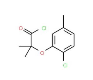 2-(2-chloro-5-methylphenoxy)-2-methylpropanoyl chloride - chemical structure image