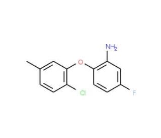 2-(2-Chloro-5-methylphenoxy)-5-fluorophenylamine (CAS 946729-37-9) - chemical structure image
