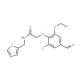 2-(2-chloro-6-ethoxy-4-formylphenoxy)-N-(2-furylmethyl)acetamide - chemical structure image
