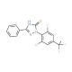 2-(2-Chloro-6-fluoro-4-trifluoromethylphenyl)-1,2-dihydro-5-phenyl-3H-1,2,4-triazol-3-one - chemical structure image