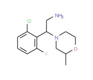 2-(2-chloro-6-fluorophenyl)-2-(2-methylmorpholin-4-yl)ethanamine - chemical structure image