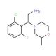 2-(2-chloro-6-fluorophenyl)-2-(2-methylmorpholin-4-yl)ethanamine - chemical structure image