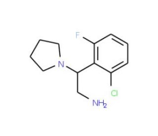 2-(2-chloro-6-fluorophenyl)-2-pyrrolidin-1-ylethanamine - chemical structure image