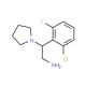 2-(2-chloro-6-fluorophenyl)-2-pyrrolidin-1-ylethanamine - chemical structure image