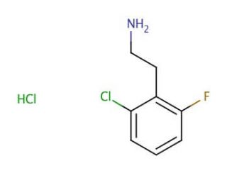 2-(2-Chloro-6-fluorophenyl)ethylamine hydrochloride (CAS 870717-94-5) - chemical structure image
