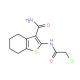 2-(2-Chloro-acetylamino)-4,5,6,7-tetrahydro-benzo[b]thiophene-3-carboxylic acid amide (CAS 20886-87-7) - chemical structure i