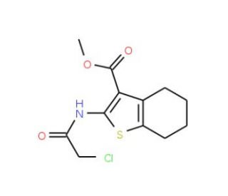 2-(2-Chloro-acetylamino)-4,5,6,7-tetrahydro-benzo[b]thiophene-3-carboxylic acid methyl ester - chemical structure image