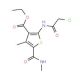 2-(2-Chloro-acetylamino)-4-methyl-5-methylcarbamoyl-thiophene-3-carboxylic acid ethyl ester - chemical structure image