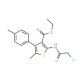 2-(2-Chloro-acetylamino)-5-methyl-4-p-tolyl-thiophene-3-carboxylic acid ethyl ester - chemical structure image