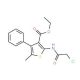 2-(2-Chloro-acetylamino)-5-methyl-4-phenyl-thiophene-3-carboxylic acid ethyl ester - chemical structure image