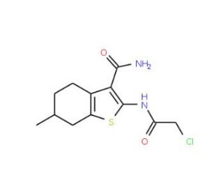 2-(2-Chloro-acetylamino)-6-methyl-4,5,6,7-tetrahydro-benzo[b]thiophene-3-carboxylic acid amide (CAS 436090-09-4) - chemical s
