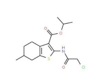 2-(2-Chloro-acetylamino)-6-methyl-4,5,6,7-tetrahydro-benzo[b]thiophene-3-carboxylic acid isopropyl ester - chemical structure