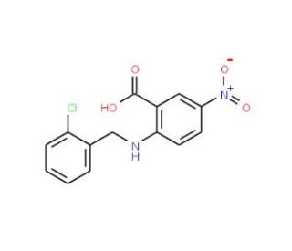 2-(2-Chloro-benzylamino)-5-nitro-benzoic acid - chemical structure image