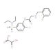 2-(2-Chloro-benzylamino)-N-(2-chloro-5-diethylsulfamoyl-phenyl)-acetamide; compound with oxalic acid - chemical structure ima