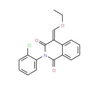 2-(2-Chloro-phenyl)-4-ethoxymethylene-4H-isoquinoline-1,3-dione - chemical structure image