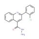 2-(2-Chloro-phenyl)-quinoline-4-carboxylic acid hydrazide - chemical structure image