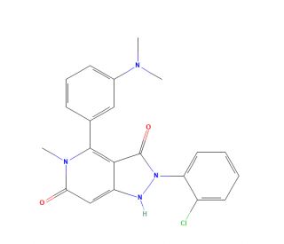 2-(2-Chlorophenyl)-4-(3-(dimethylamino)phenyl)-5-methyl-1H-pyrazolo[4,3-c]pyridine-3,6(2H,5H)-dione (CAS 1218942-37-0) - chem
