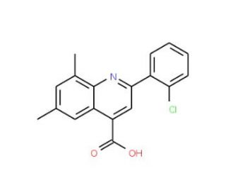 2-(2-Chlorophenyl)-6,8-dimethylquinoline-4-carboxylic acid - chemical structure image