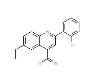 2-(2-chlorophenyl)-6-ethylquinoline-4-carbonyl chloride - chemical structure image