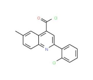2-(2-chlorophenyl)-6-methylquinoline-4-carbonyl chloride - chemical structure image
