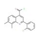 2-(2-chlorophenyl)-7,8-dimethylquinoline-4-carbonyl chloride - chemical structure image
