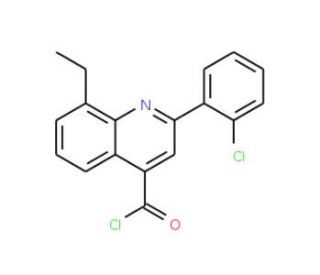 2-(2-chlorophenyl)-8-ethylquinoline-4-carbonyl chloride - chemical structure image