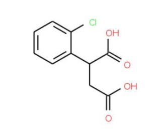 2-(2-Chlorophenyl)succinic acid (CAS 6954-40-1) - chemical structure image