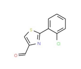 2-(2-Chlorophenyl)thiazole-4-carbaldehyde (CAS 639517-84-3) - chemical structure image