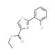 2-(2-Chlorophenyl)thiazole-4-carboxylic acid ethyl ester (CAS 132089-36-2) - chemical structure image