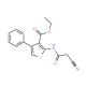 2-(2-Cyano-acetylamino)-4-phenyl-thiophene-3-carboxylic acid ethyl ester - chemical structure image