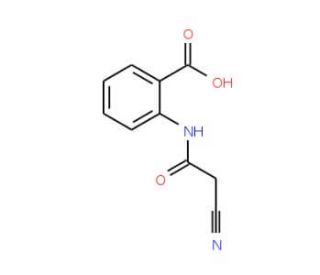 2-(2-Cyano-acetylamino)-benzoic acid (CAS 87613-40-9) - chemical structure image