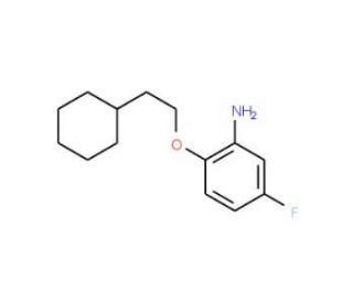 2-(2-Cyclohexylethoxy)-5-fluoroaniline - chemical structure image