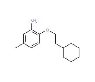 2-(2-Cyclohexylethoxy)-5-methylaniline - chemical structure image