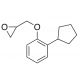 2-[(2-Cyclopentylphenoxy)methyl]-oxirane (CAS 28163-40-8) - chemical structure image