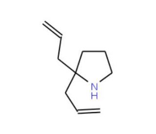 2,2-Diallyl-pyrrolidine (CAS 40162-97-8) - chemical structure image