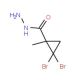 2,2-Dibromo-1-methylcyclopropanecarbohydrazide - chemical structure image