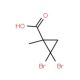 2,2-Dibromo-1-methylcyclopropanecarboxylic acid - chemical structure image