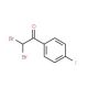 2,2-Dibromo-4′-fluoroacetophenone (CAS 7542-64-5) - chemical structure image