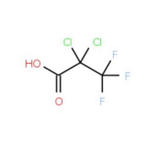 2,2-Dichloro-3,3,3-trifluoropropionic acid (CAS 422-39-9) - chemical structure image