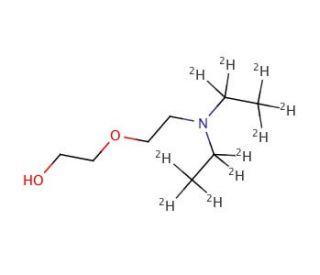 2-[(2-Diethyl-d10)aminoethoxy]ethanol (CAS 140-82-9 (unlabeled)) - chemical structure image