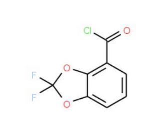 2,2-Difluoro-1,3-benzodioxole-4-carbonyl chloride (CAS 143096-86-0) - chemical structure image