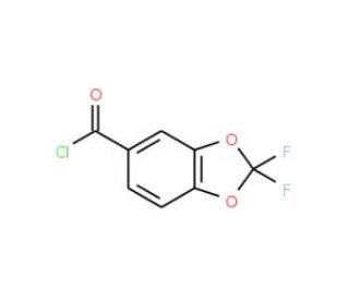 2,2-Difluoro-1,3-benzodioxole-5-carbonyl chloride (CAS 127163-51-3) - chemical structure image